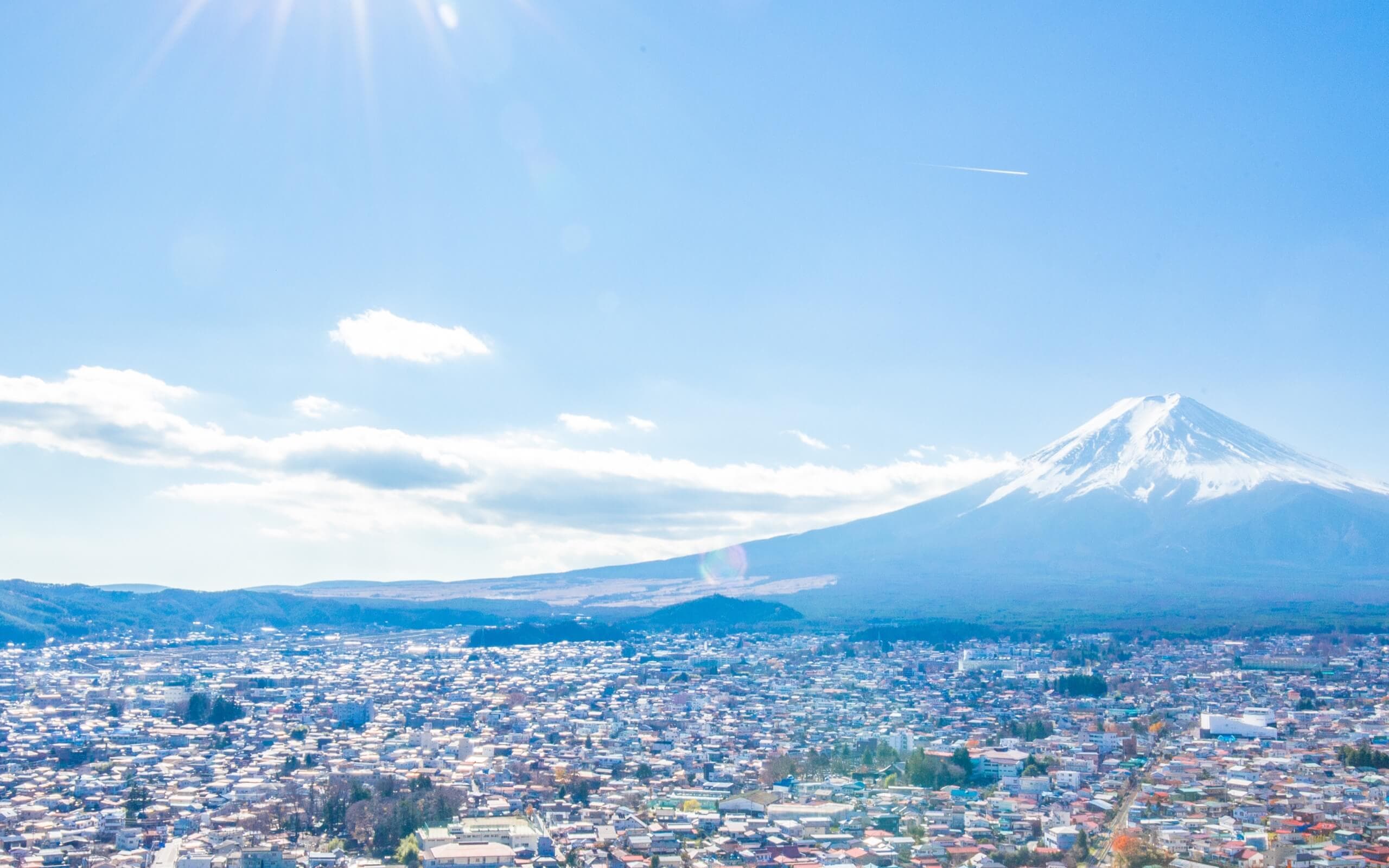 富士山の背景